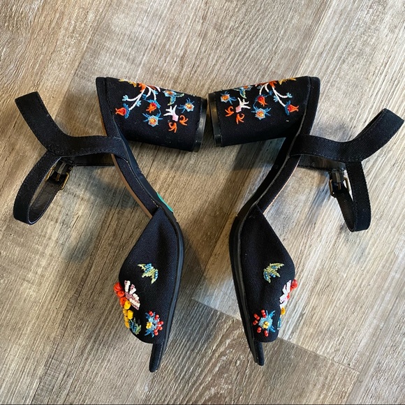 Rampage embroidered bohemian heels - Picture 6 of 10